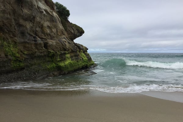 The end of the walk on the beach