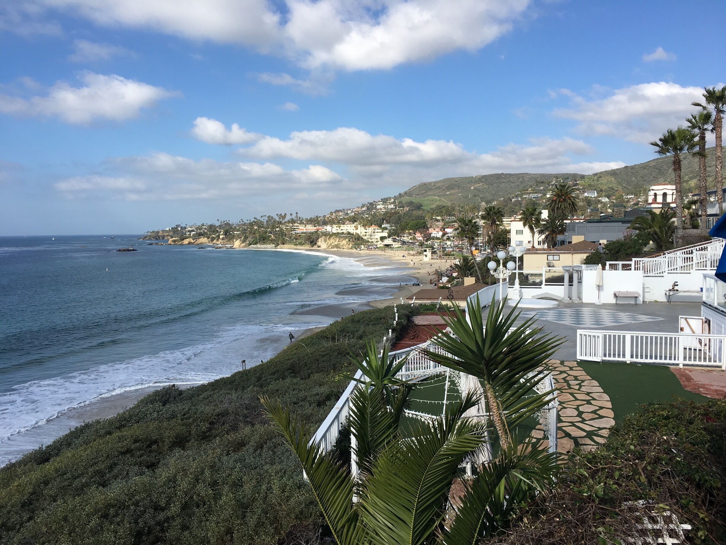 Enjoying brunch with a view