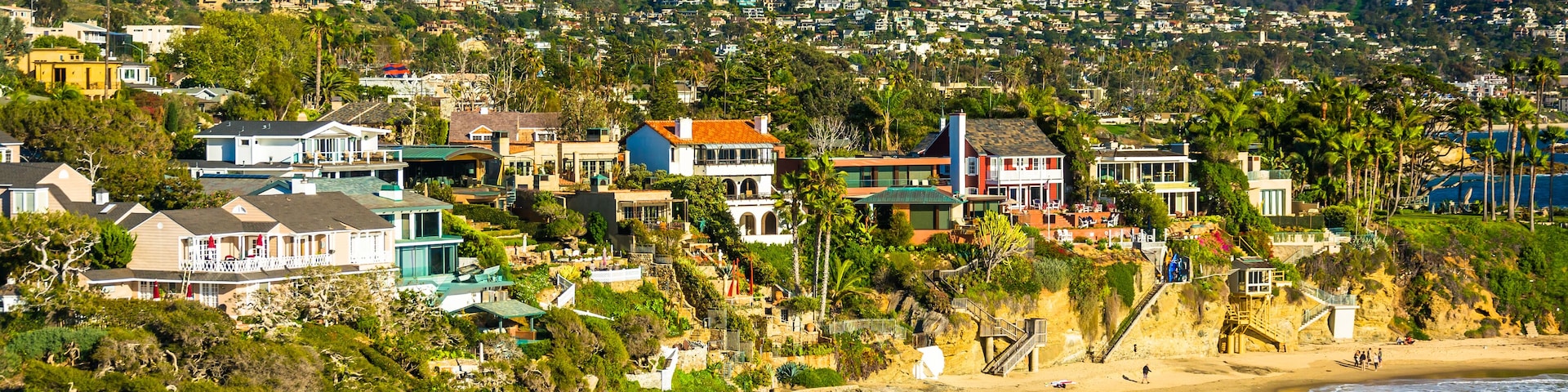 View of the Pacific Coast from Crescent Bay Point Park, in Laguna Beach, California.; Shutterstock ID 255982579