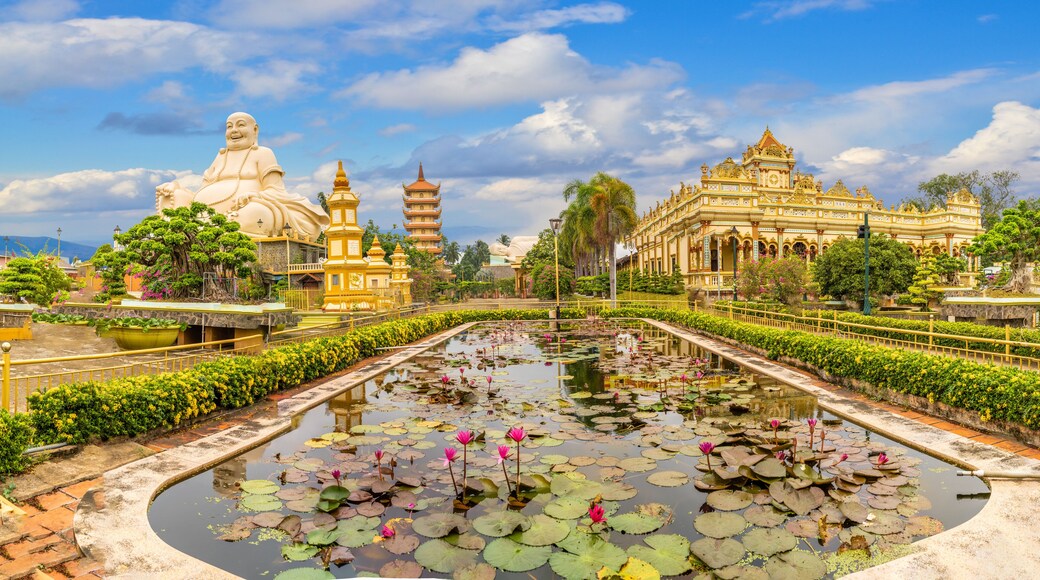 Landscape with Vinh Tranh Pagoda in My Tho, the Mekong Delta, Vietnam
