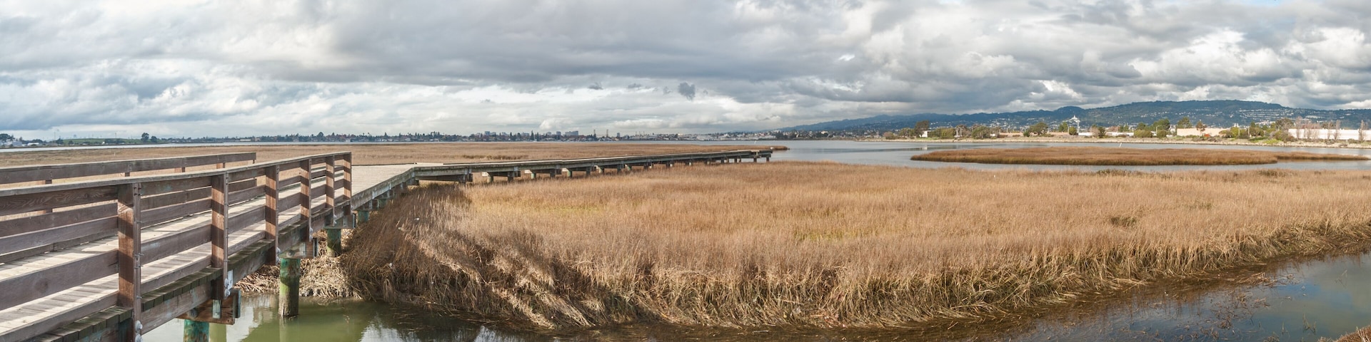 a view of Arrowhead Marsh at San Leandro Bay, Oakland, California.; Shutterstock ID 277775930