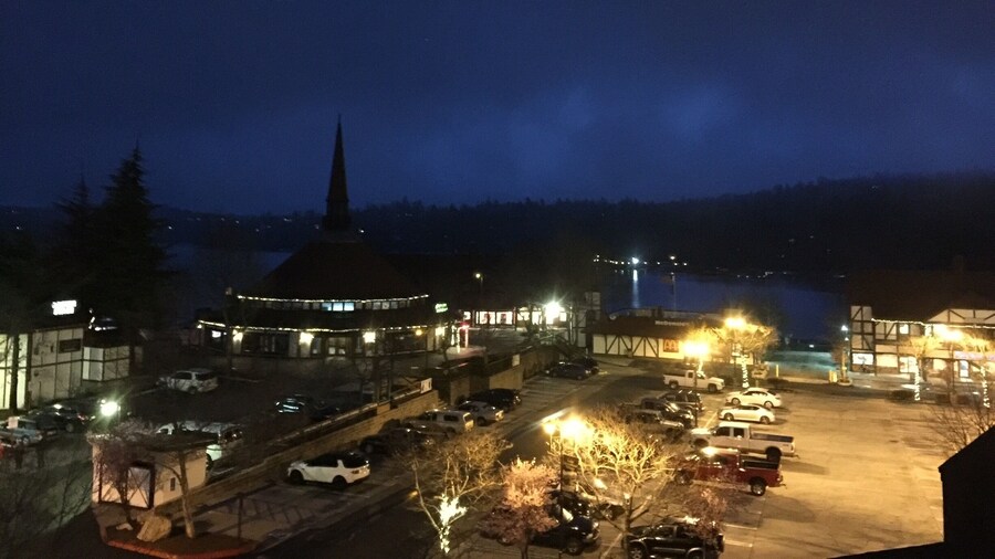 Night time at lake arrowhead CA