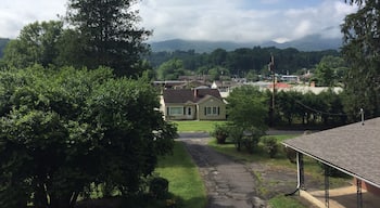 The peaceful view of Bryson City, NC.