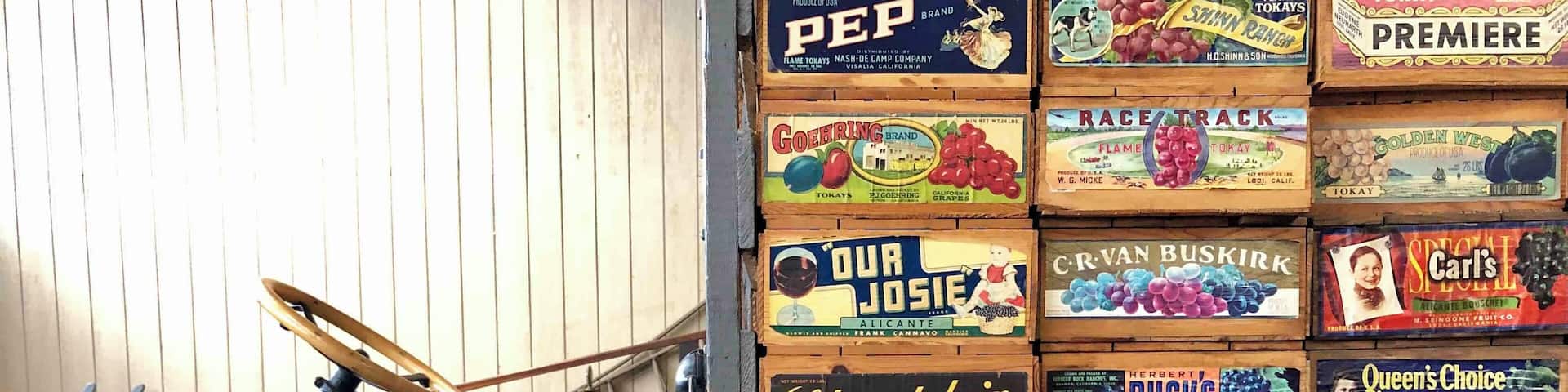 Early transportation of boxed
Produce from the Stockton area. If you are interested in the history of San Joaquin County and California this museum is a great place to visit.