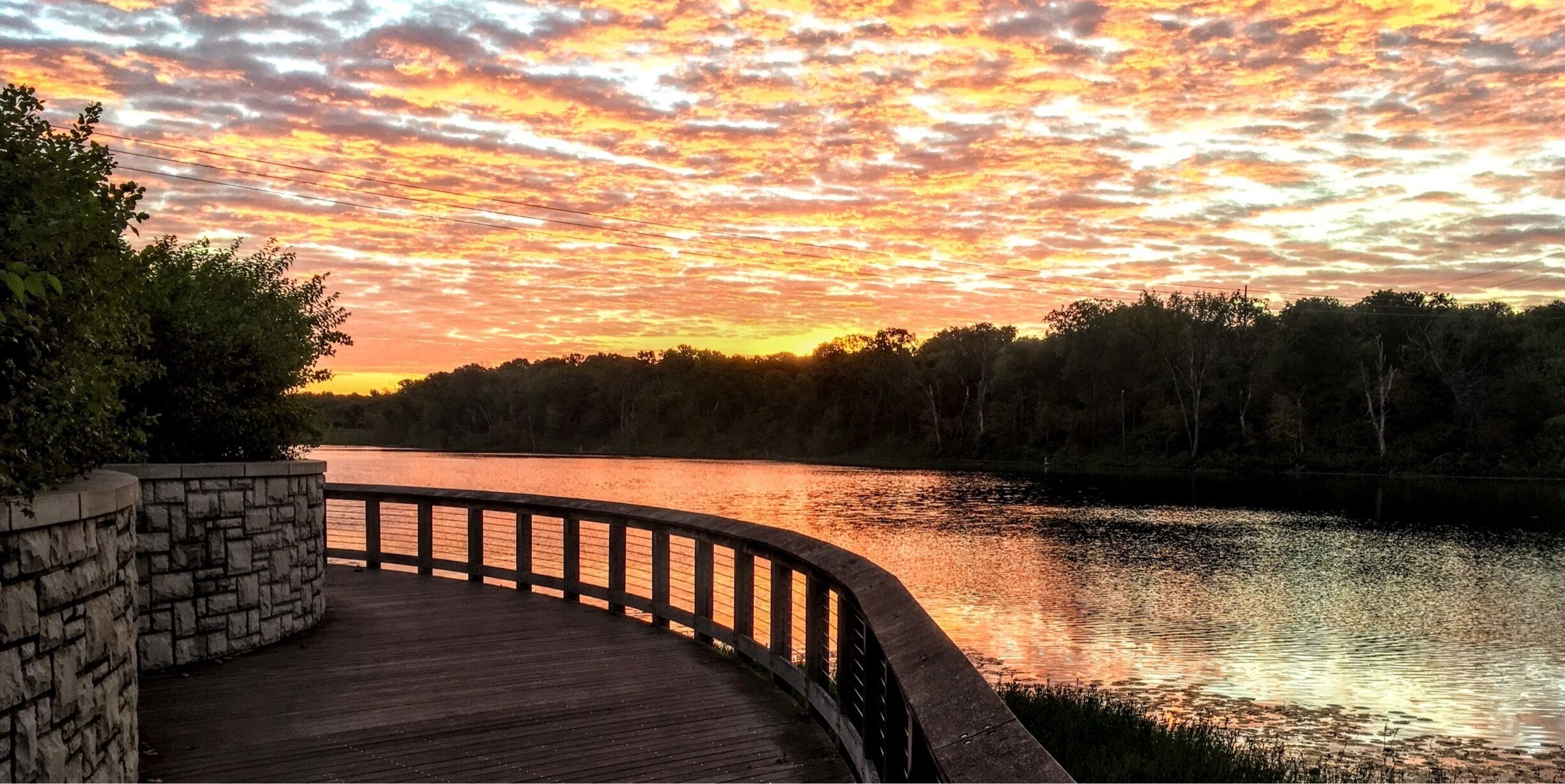 Black Hoof Park. The 160-acre park with a 35-acre, deep-water Lake Lenexa, the park is scenic and perfect for a variety of interests - with trails for walking, hiking, or biking, a nice playground, and the centerpiece of the park - the 35-acre Lake Lenexa with a boat launch and fishing dock - this park brings nature to the suburbs. The park is also home to a wide variety of wildlife including deer, coyotes, red foxes, birds, butterflies, rattlesnakes, frogs and lizards.