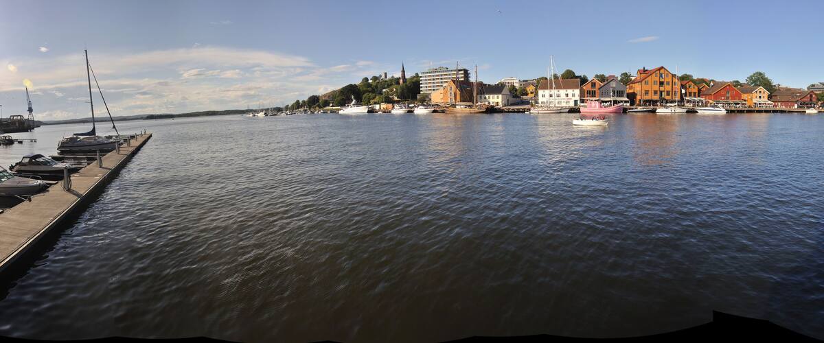 Tonsberg waterfront, Brygge, with restaurants