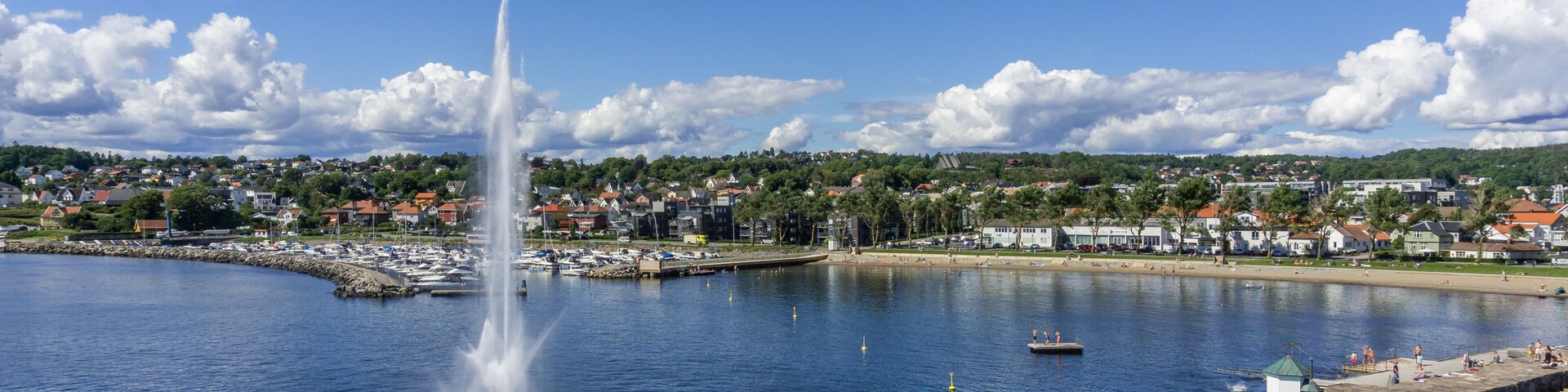 Moss, Norway during Summer