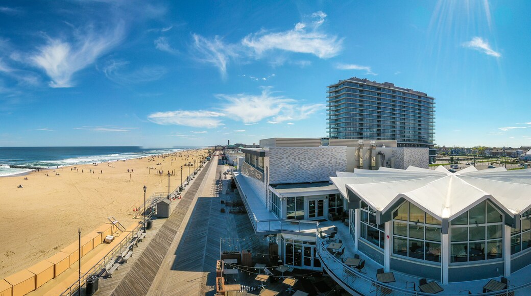 Aerial of Asbury Park NJ During Covid19 Pandemic
