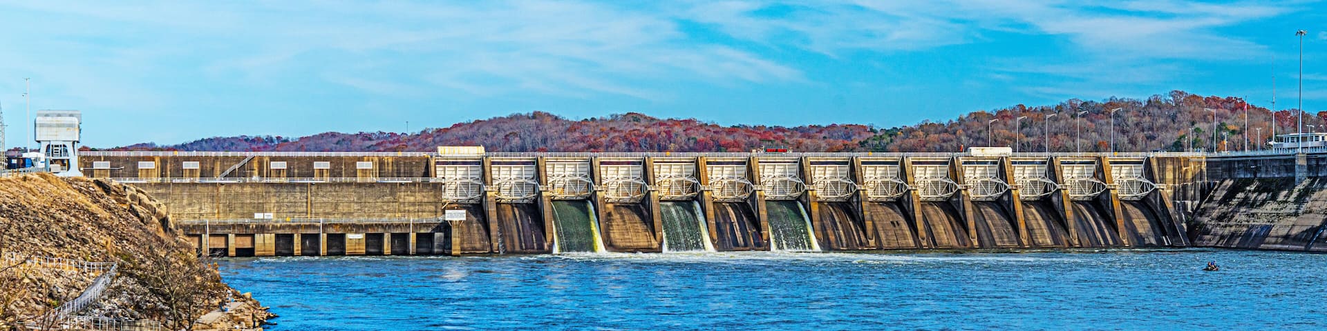 Fort Loudoun Lock & Dam is a hydroelectric dam on the Tennessee River in Loudon County, Tennessee creating Fort Loudoun Lake near Knoxville