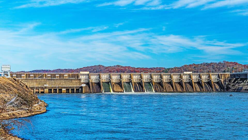 Fort Loudoun Lock & Dam is a hydroelectric dam on the Tennessee River in Loudon County, Tennessee creating Fort Loudoun Lake near Knoxville