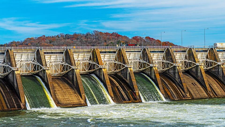 Fort Loudoun Lock & Dam is a hydroelectric dam on the Tennessee River in Loudon County, Tennessee creating Fort Loudoun Lake near Knoxville