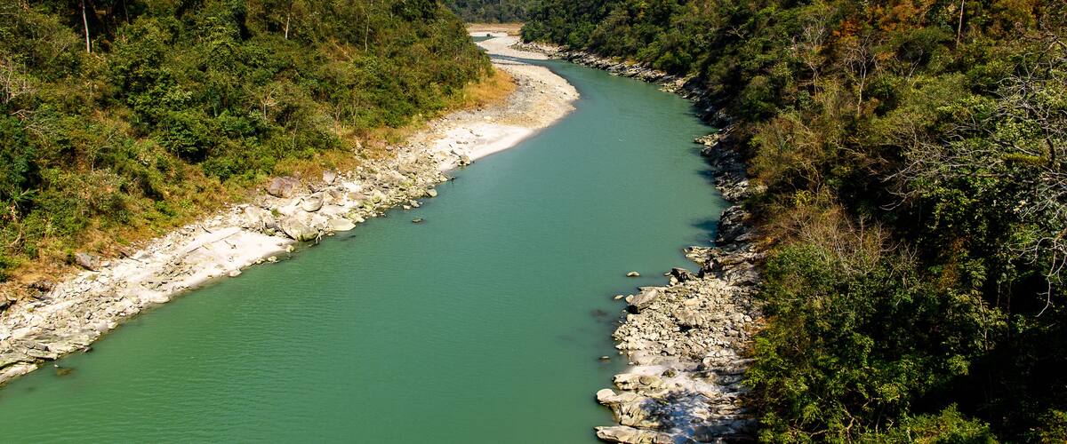 River in Darjeeling, the Indian state of West Bengal