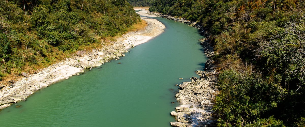 River in Darjeeling, the Indian state of West Bengal