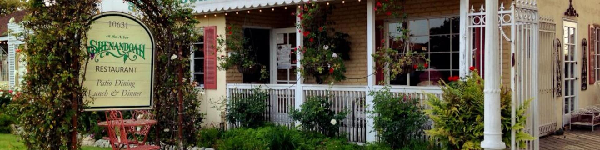 Charming restaurant with koi pond and outdoor sitting