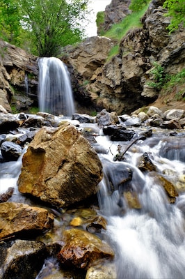 This is the lower falls. A short but beautiful hike.