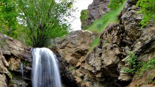 This is the lower falls. A short but beautiful hike.