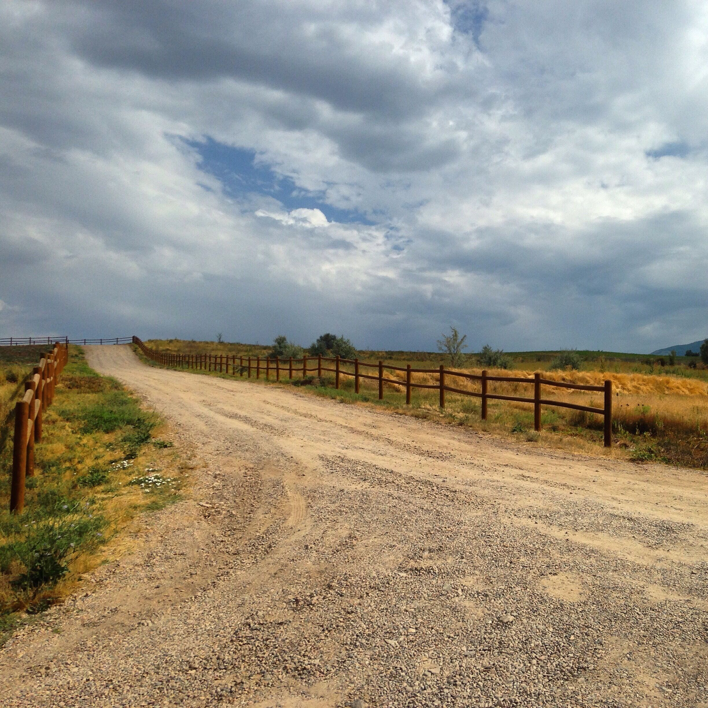 Road leaving the lake.