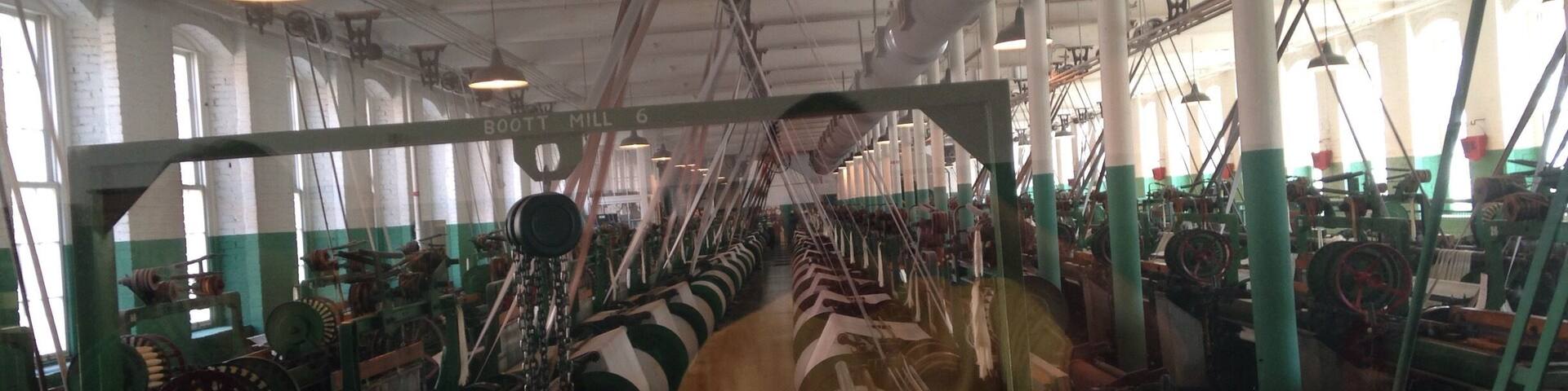 Part of Lowell National Park, this cotton weaving factory has a rich history. The town of Lowell was designed using the water to power the factory using a series belts and pulley's. Woman were the primary workers in the factories and the jobs were extremely dangerous.