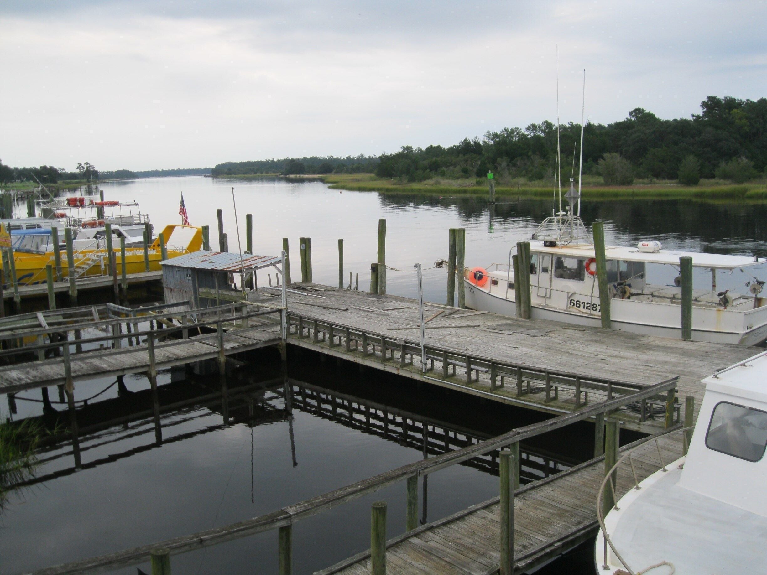 View from deck of Key West Crazy, a rustic but great place for local seafood.