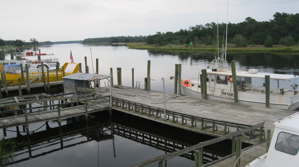 View from deck of Key West Crazy, a rustic but great place for local seafood.