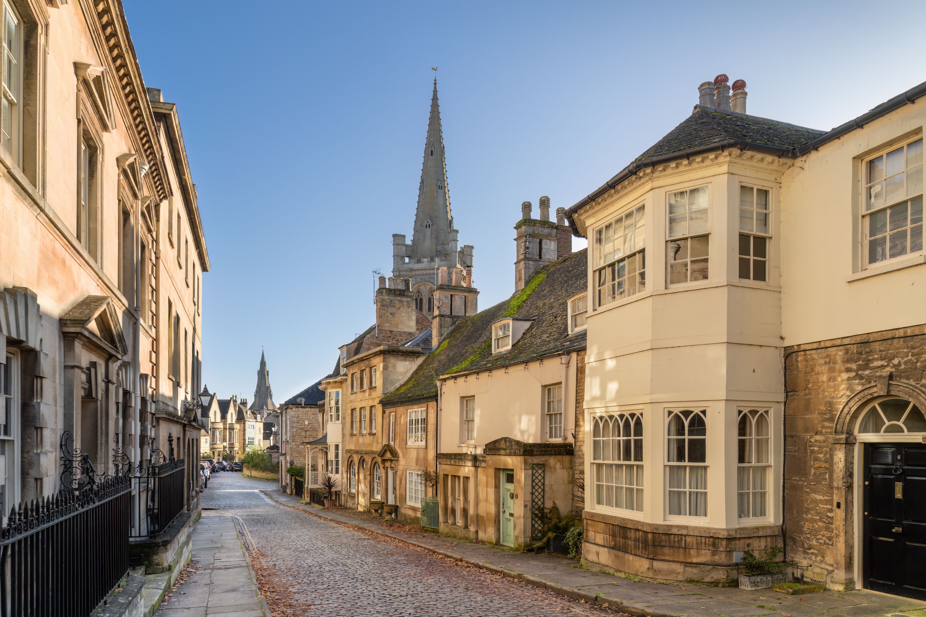 The historical market town of Stamford in Licolnshire England