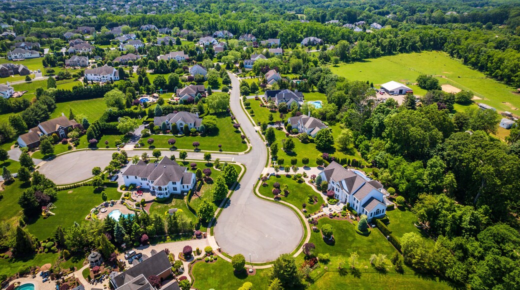 Aerial Drone of Marlboro NJ Real Estate