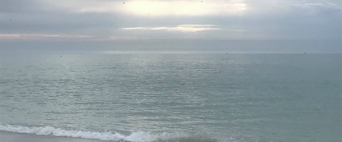 Not very sunny but the beach never disappoints!