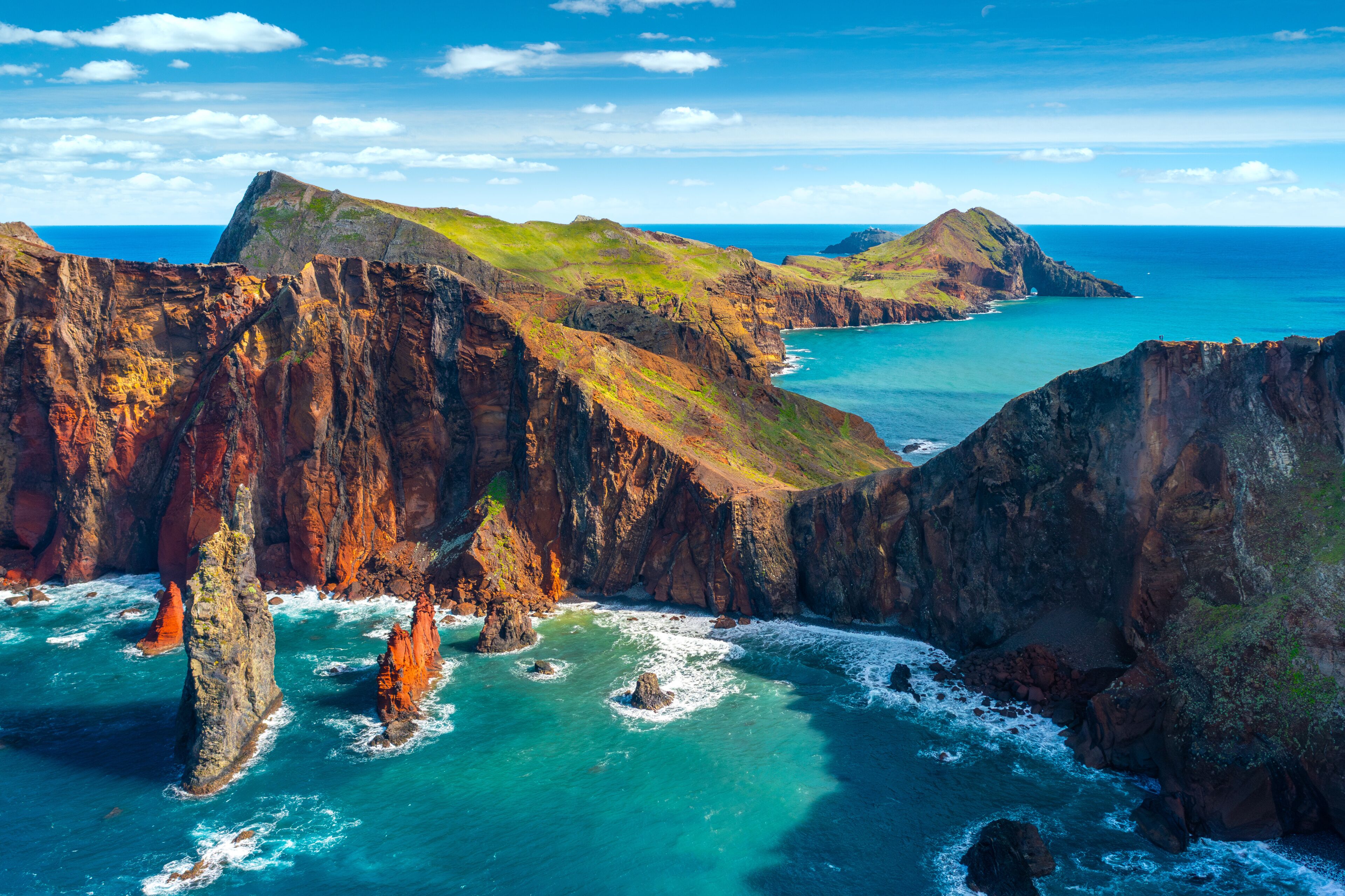 View of one of the best sights of Madeira Island. Cape Ponta de São Lourenço, Madeira Island, Portugal