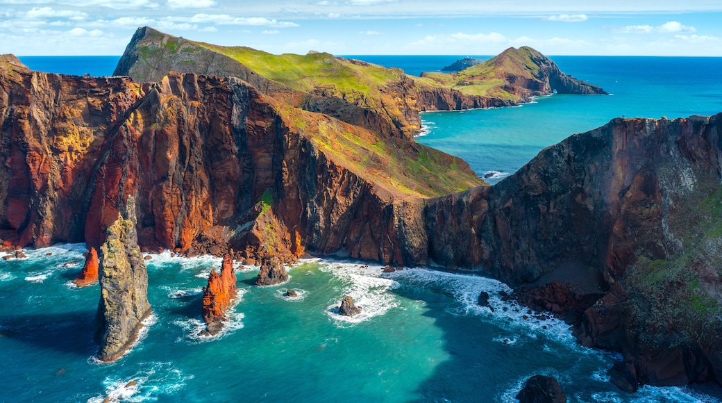 View of one of the best sights of Madeira Island. Cape Ponta de São Lourenço, Madeira Island, Portugal
