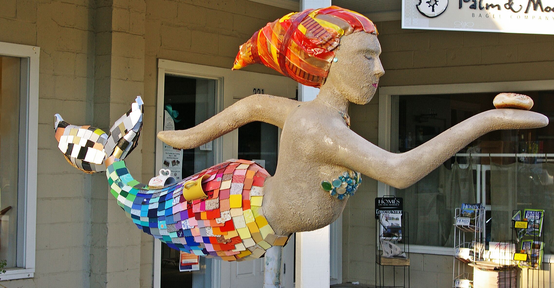 There were a number of these great mermaid sculptures around town. It got to be a game of who would spot the next one first,