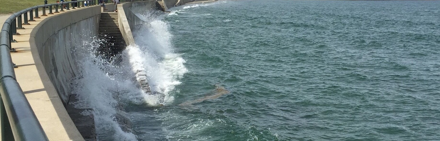 This was a beautiful walk, made even better by a local ice cream shop. Supposedly this is all walkable sandy beach when it's not high tide. Still, very pretty and worth the visit.