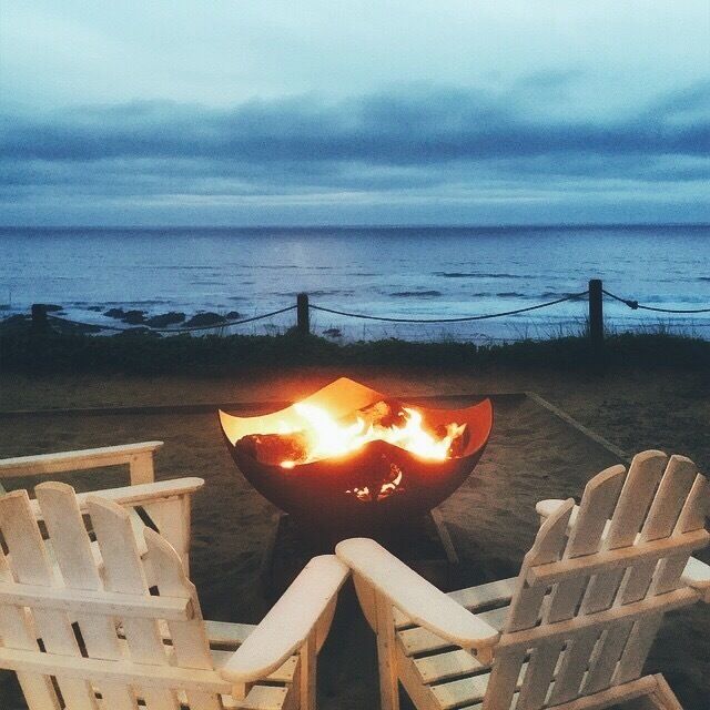 Blue Hour and Beach Bonfires  #endlesssummer #colorful #sunset  