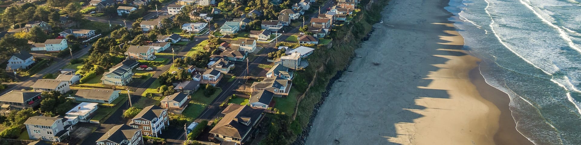 Lincoln City featuring landscape views, general coastal views and a coastal town