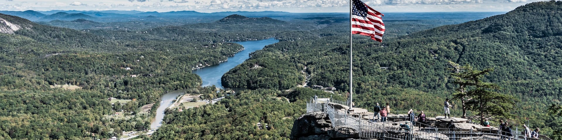 View of Chimney Rock overlooking Lake Lure in North Carolina, nestled in the Blue Ridge Mountains. Taken from the Opera Box.
#MyBackyard
#northcarolina
#chimneyrock
#blueridgemountains