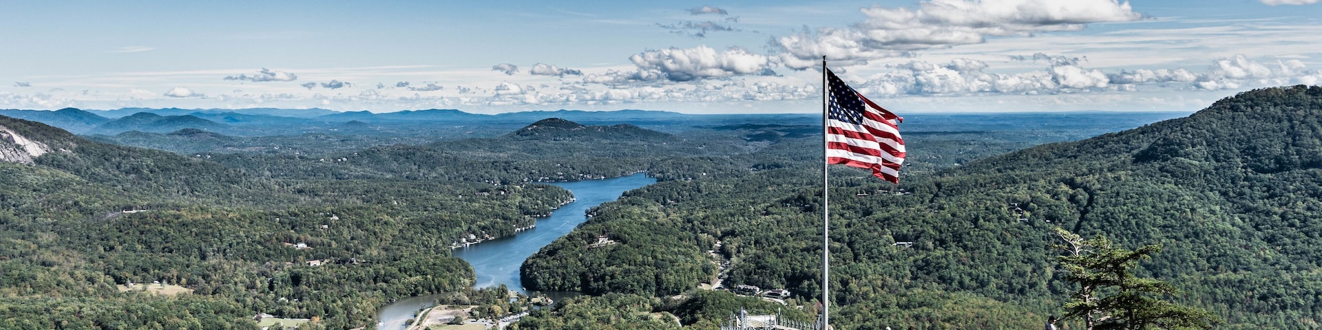 View of Chimney Rock overlooking Lake Lure in North Carolina, nestled in the Blue Ridge Mountains. Taken from the Opera Box.
#MyBackyard
#northcarolina
#chimneyrock
#blueridgemountains