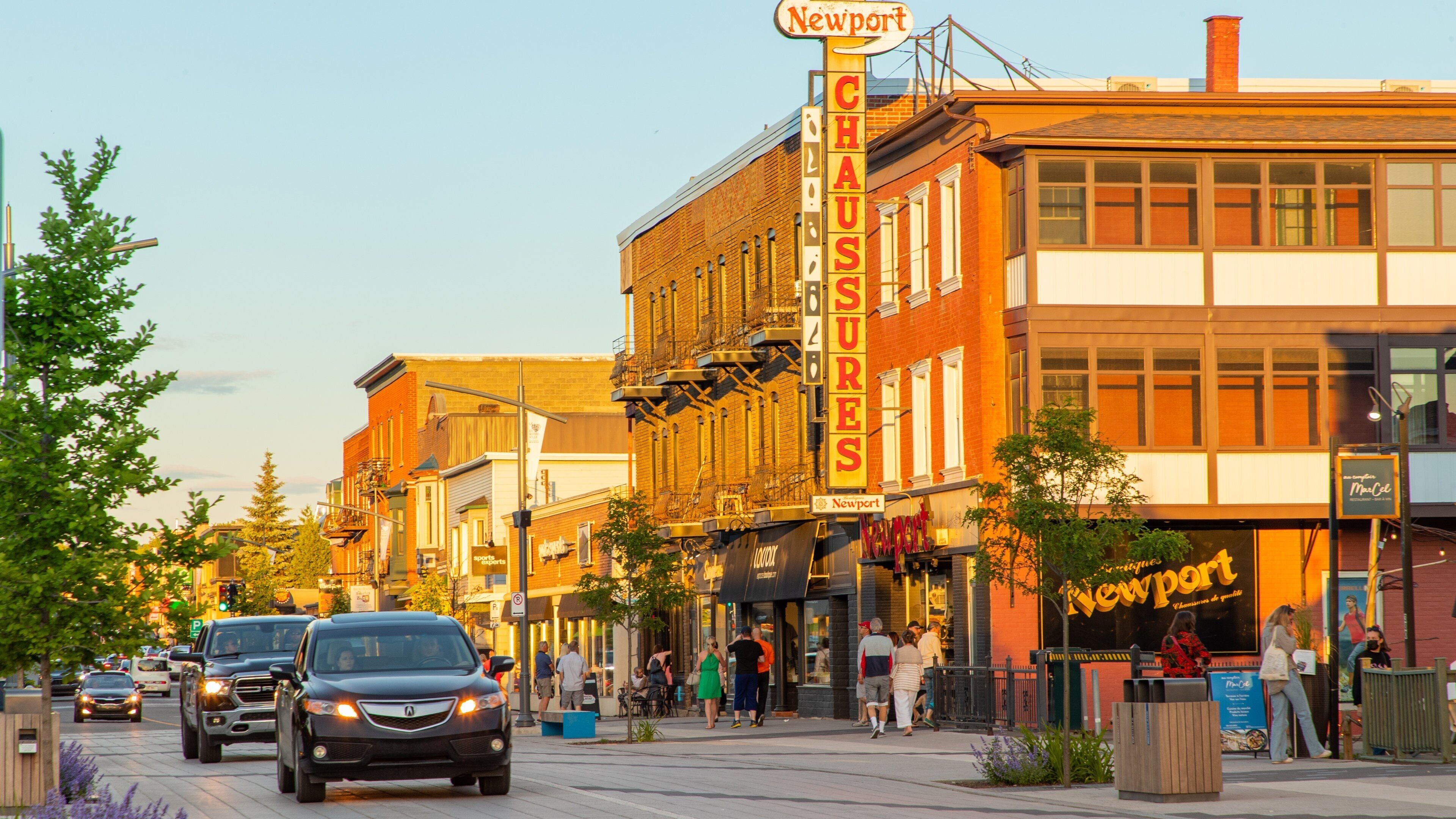 Magog which includes signage