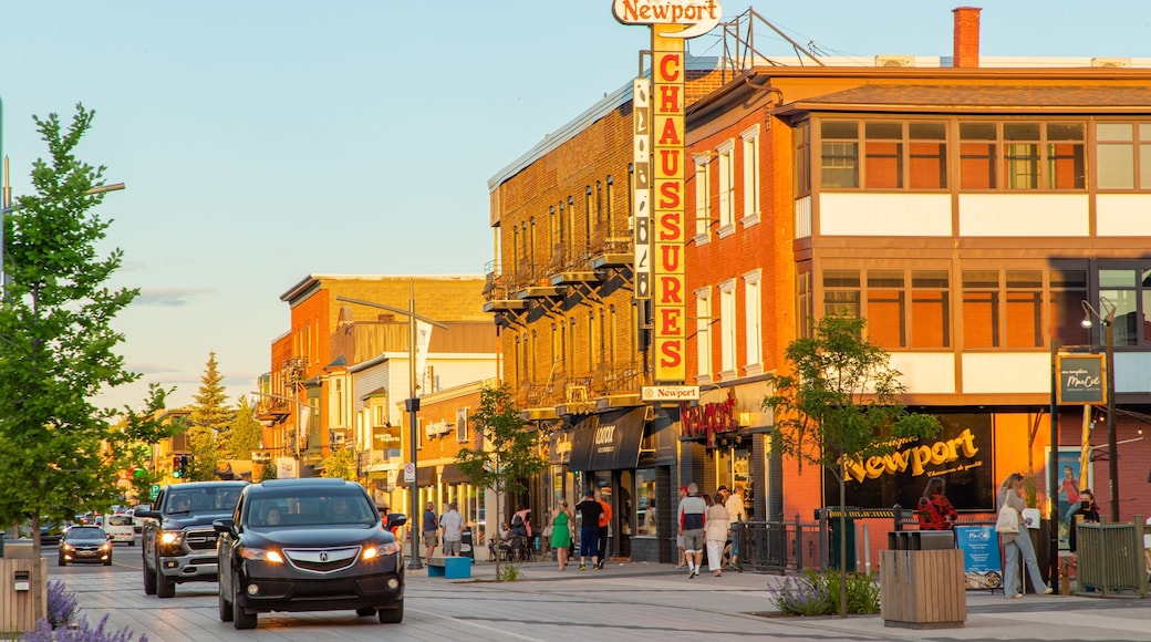 Magog which includes signage