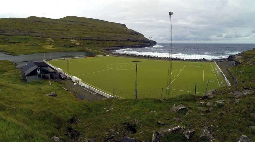 Amazing football pitch, which is located only few metres from the ocean.