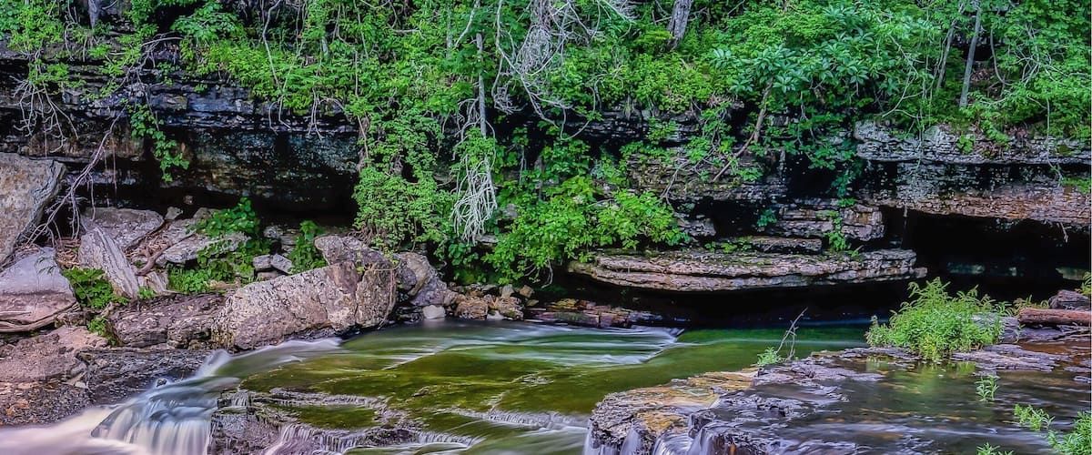 The Old Stone Fort is a prehistoric Native American structure located in Coffee County, Tennessee, in the Southeastern United States. The fall cascade here is gorgeous! You have to stand deep in the marshy land to get this shot! Tennessee has amazing waterfalls! Do check this one out..