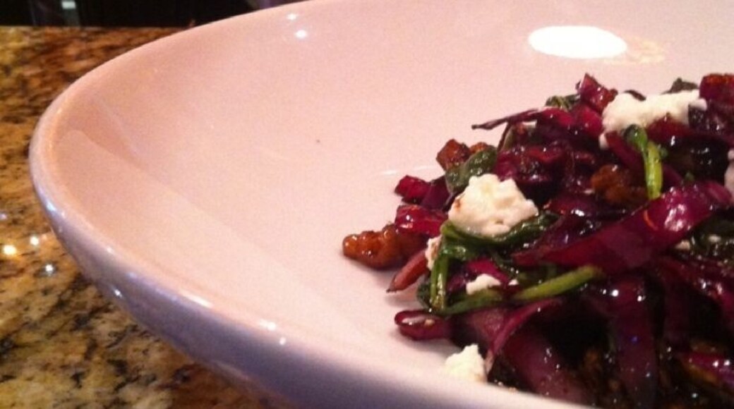 When it's cold outside... Nothing beats a warm cabbage salad at the bar! Get a local beer while your at it and enjoy conversation with the friendly staff.