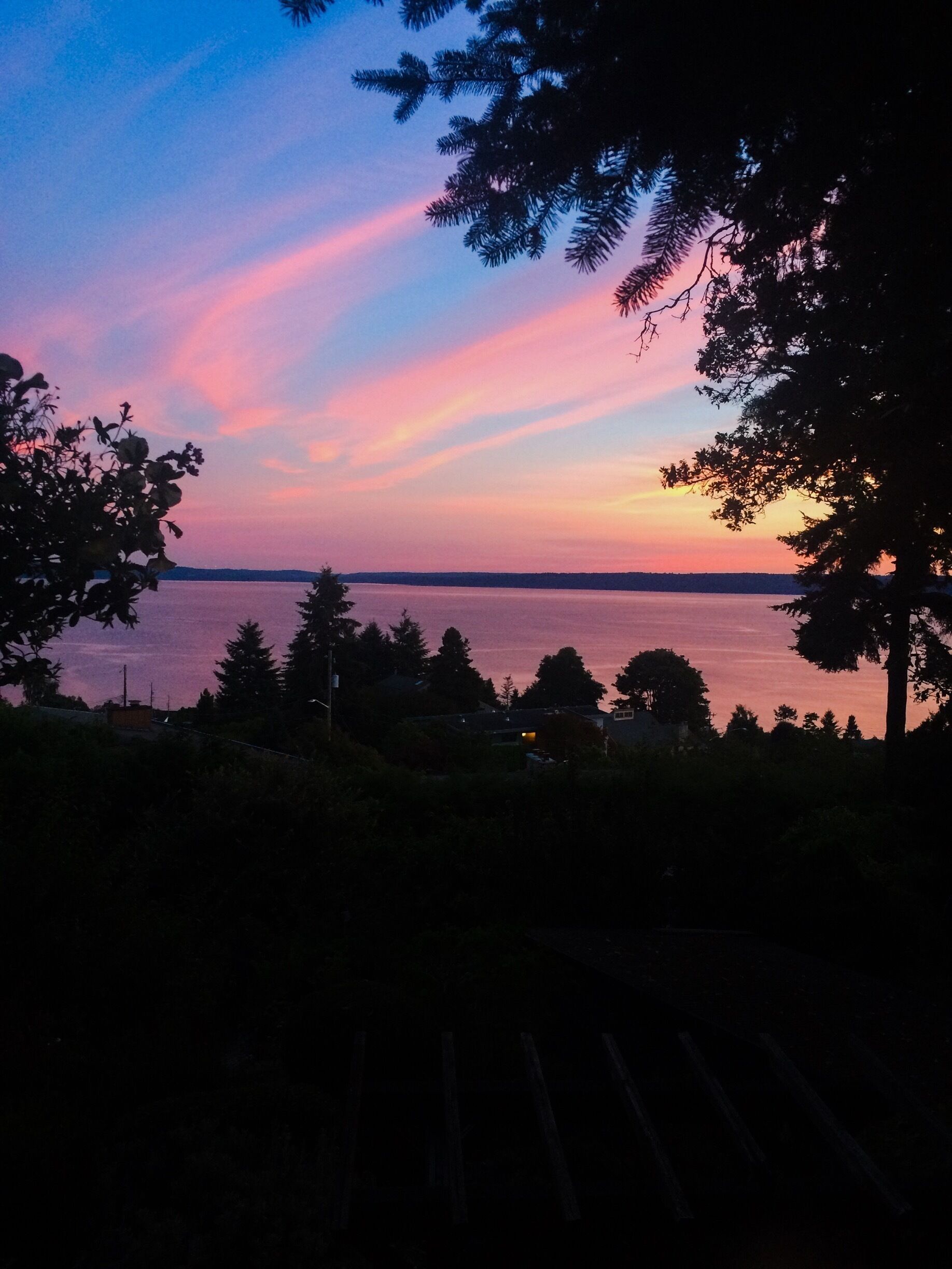 Can you believe the sunset?! 