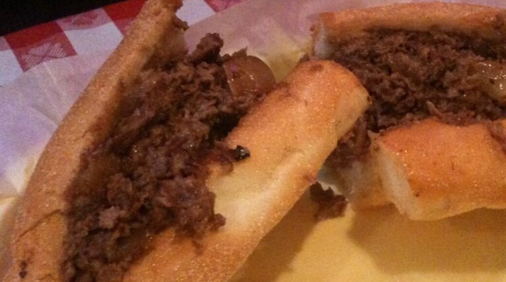 My mom's from Pennsylvania and says it's a true steak sandwich when there's NO cheese on it. I think that's crazy talk, but regardless, this place has great food and free pasta for the kids!
