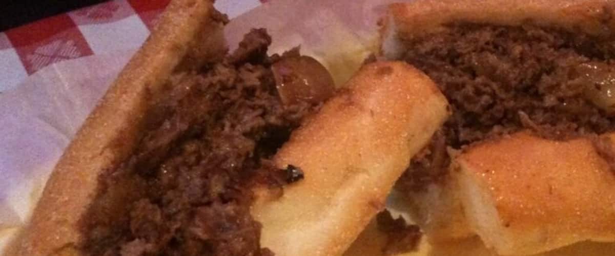 My mom's from Pennsylvania and says it's a true steak sandwich when there's NO cheese on it. I think that's crazy talk, but regardless, this place has great food and free pasta for the kids!