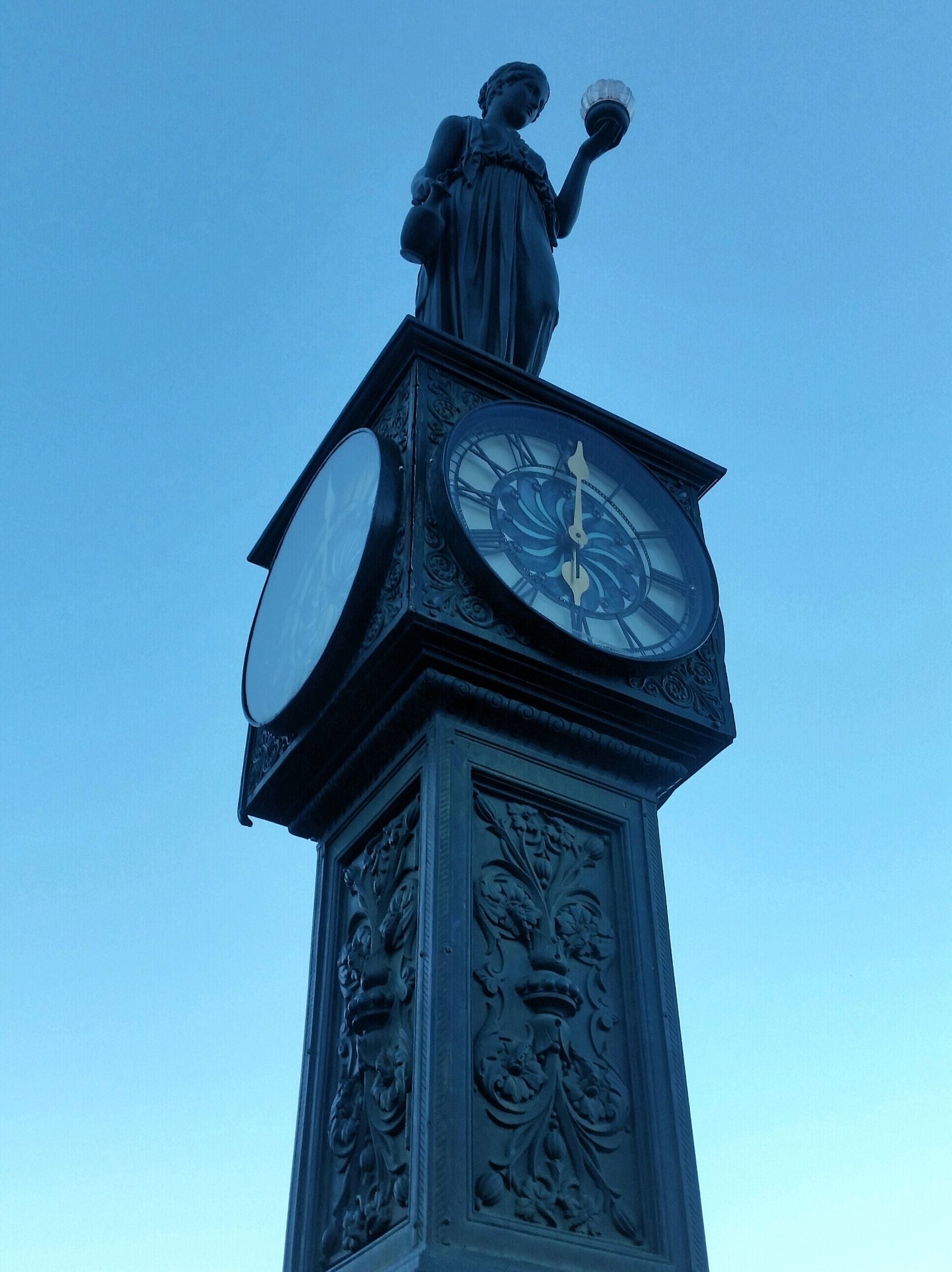 This statue/street light/clock sits near the center of Manitou Springs. 