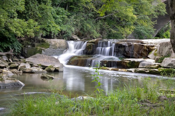 Berea Falls Scenic view in Cleveland city suburbs