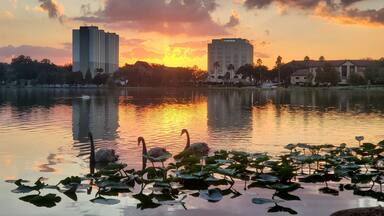 Sunset at Florida. Lakeland.