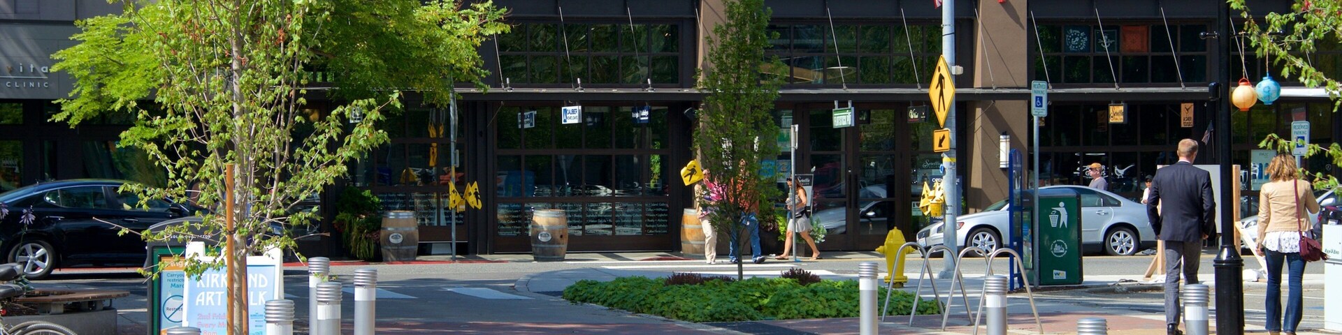 Kirkland showing street scenes