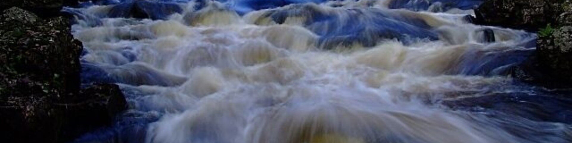 Shin Falls I went down river a bit from the normal visitor viewing point to see if I could get a better view of the falls. If you stand there long enough you will see the Salmon trying to jump the falls but it is better if there is more water coming down river.