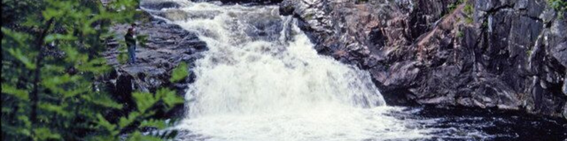Falls of Shin, Sutherland At first sight the waterfalls doesn't look that large, then you see the people to the left and your perspective changes.