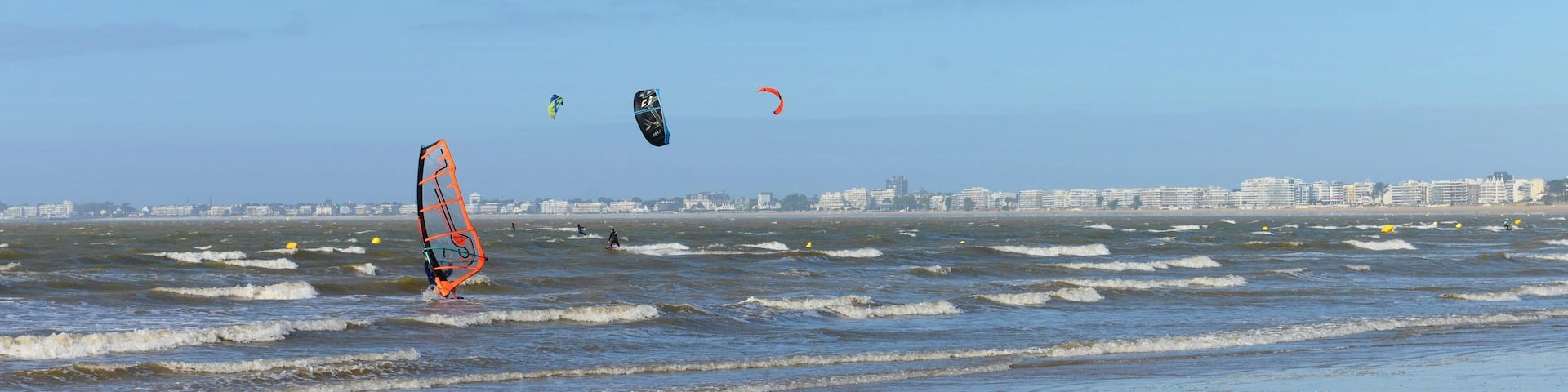 Beach of La Baule Escoublac in France.